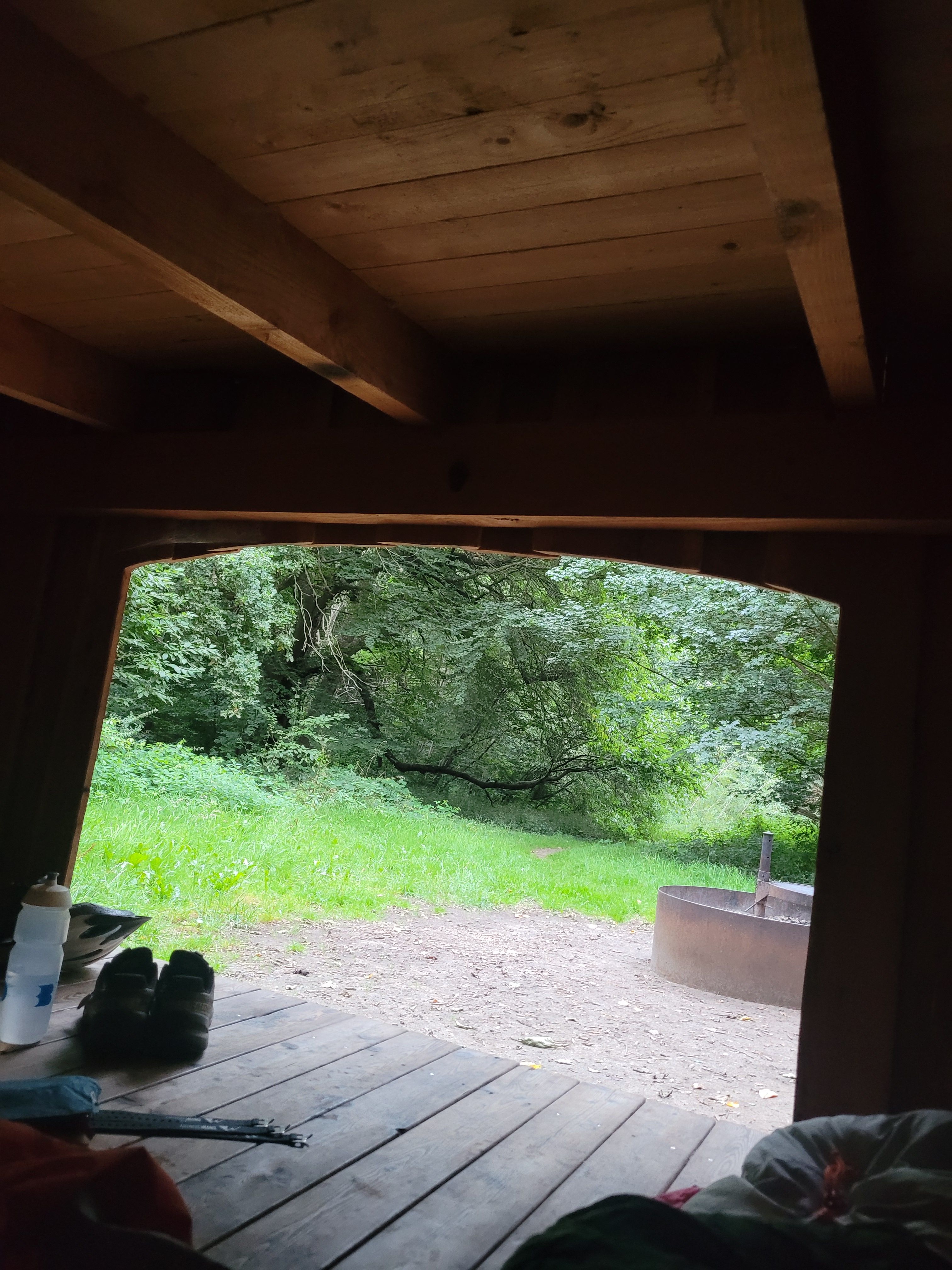 The shelter from inside