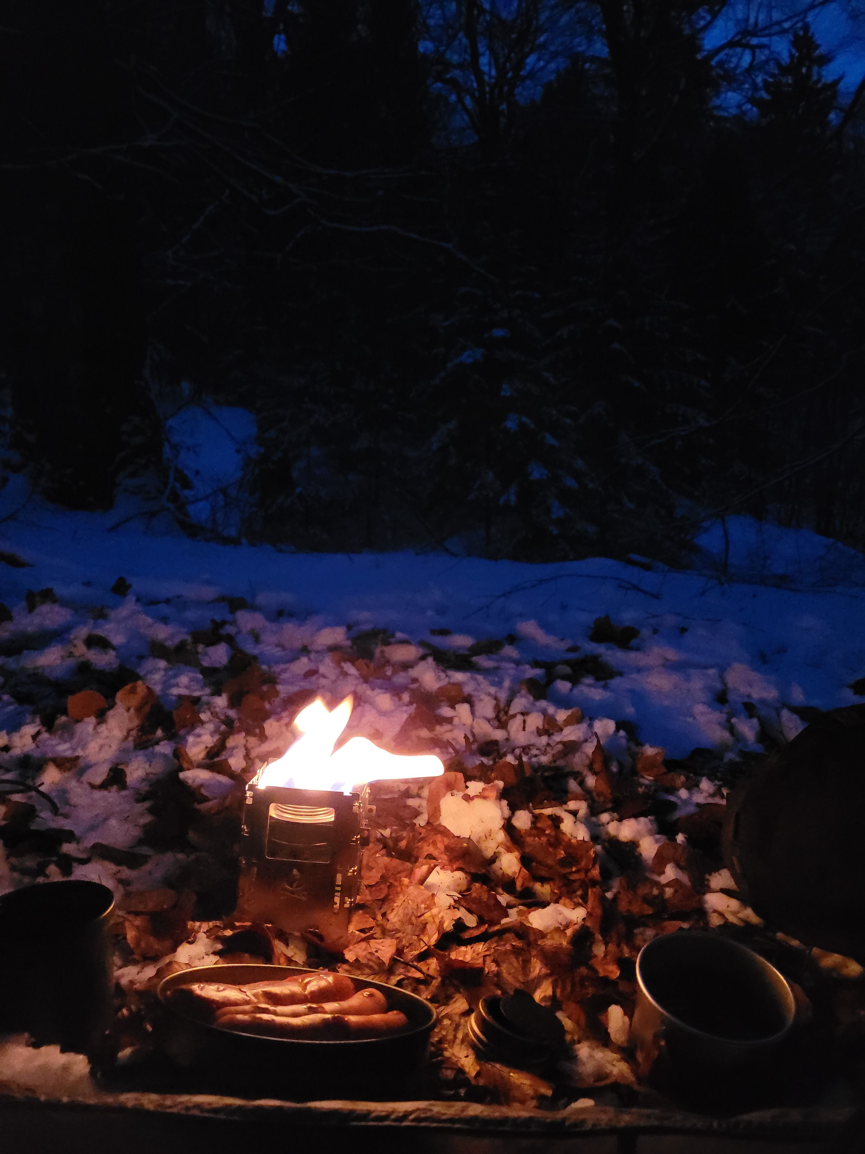 Cooking in the evening
