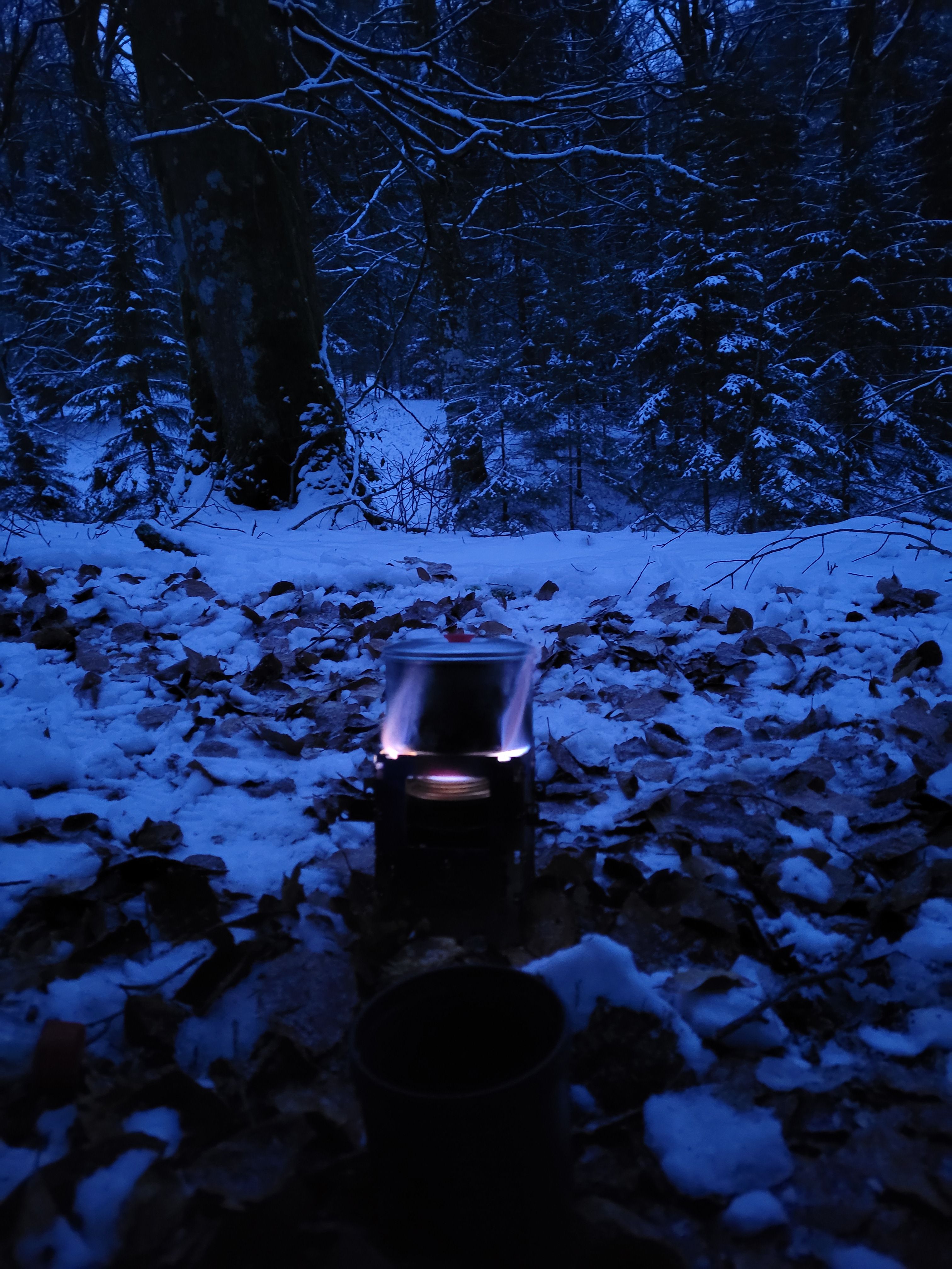 Boiling water in the morning